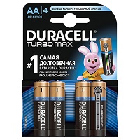 ��������� DURACELL TurboMax AA 1.5V LR6 4�� (5000394069190)